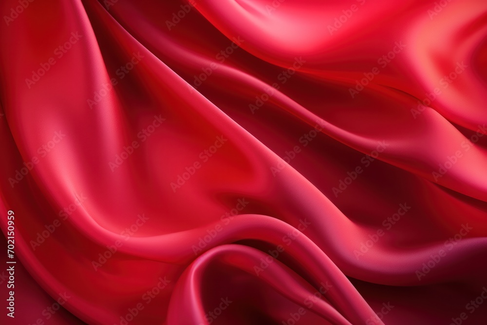Obraz premium Abstract ruby red background, neon red color silk background