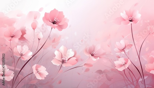Wallpaper Mural Abstract pink flowers background Torontodigital.ca