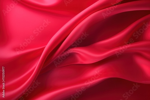 Abstract ruby red background, neon red color silk background