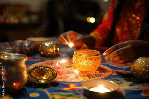 Thematic Evenings With Games Reflecting Cultural Aspects And Traditions Selective Focus