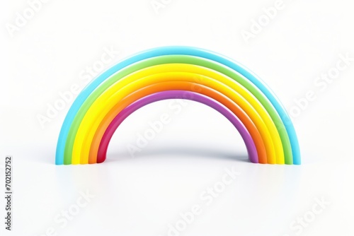 rainbow isolated on white background