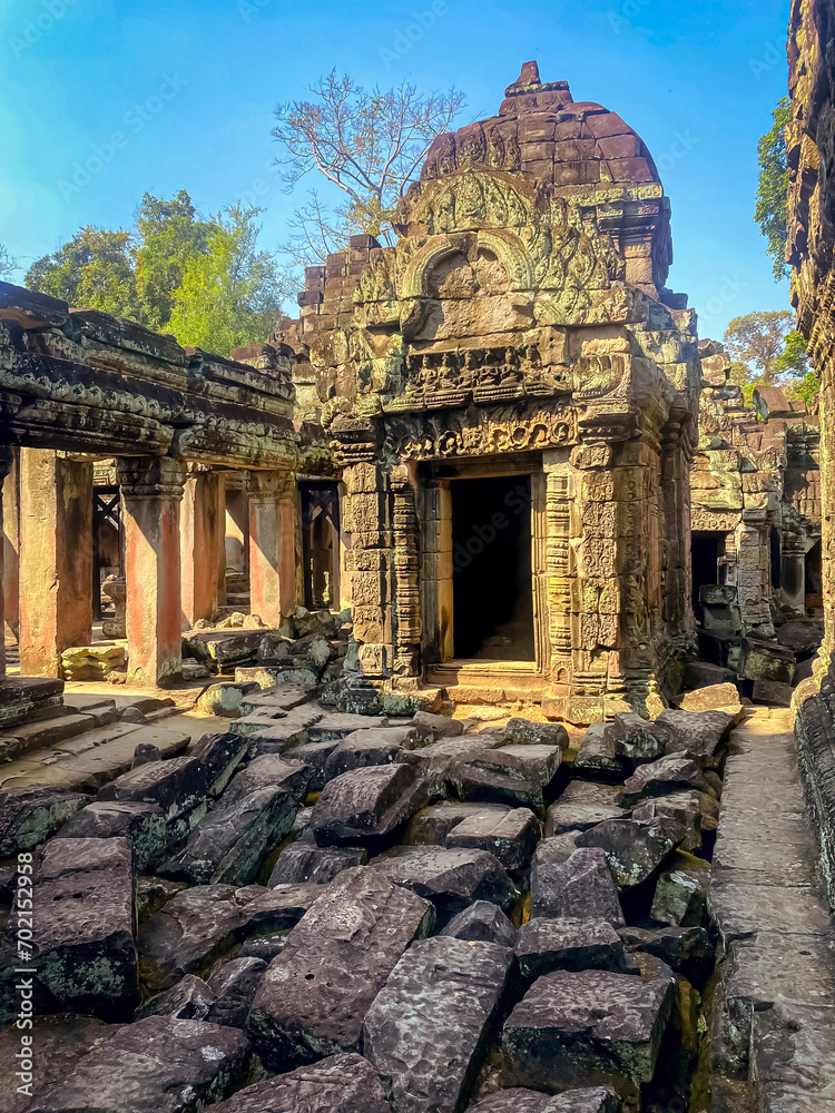 Naklejka premium Preah Khan, Preah Khan Kampong Svay archaeological site, Angkor, Cambodia