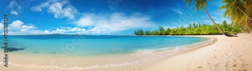 Tropical sea beach and sand seaside , summer background banner