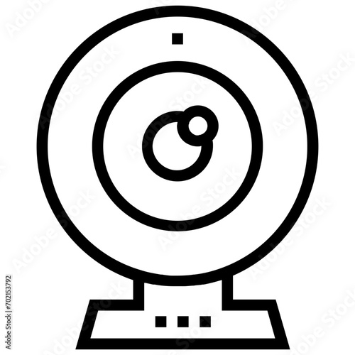 Webcam Line Vector Icon