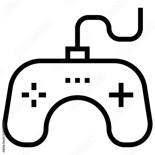 Gamepad Line Vector Icon