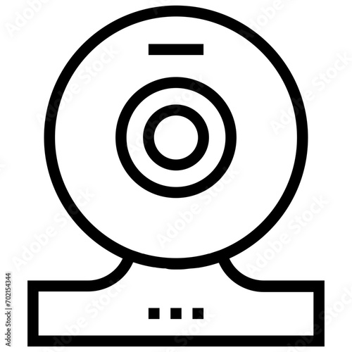 Webcam Line Vector Icon