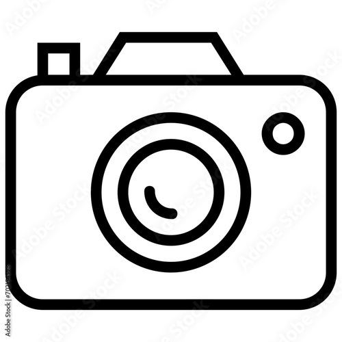 Camera Line Vector Icon