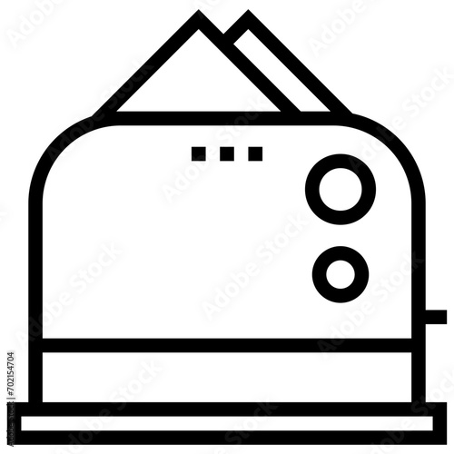 Toaster Line Vector Icon