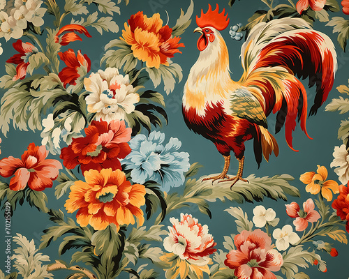 seamless pattern with feathers © zh