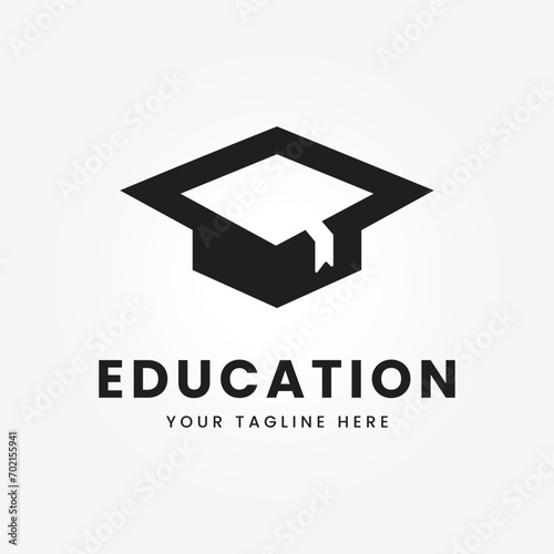 education logo icon design vector illustration