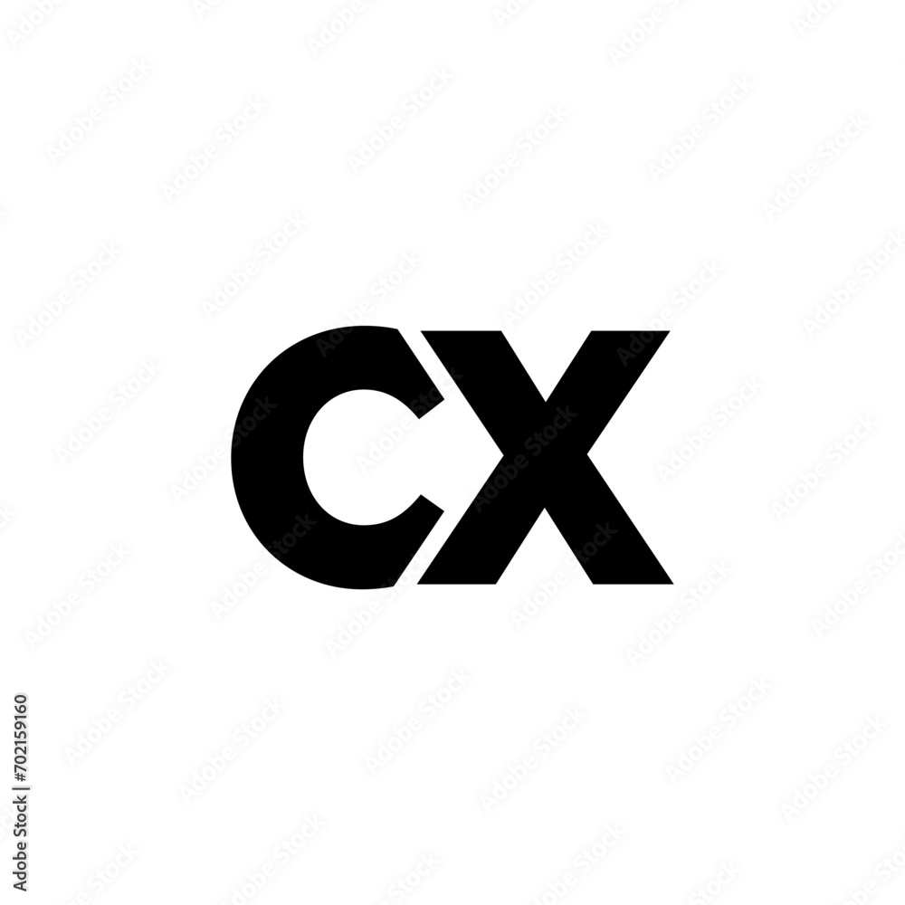 Letter C and X, CX logo design template. Minimal monogram initial based logotype. Letter C and X, CX logo design template. Minimal monogram initial based logotype.