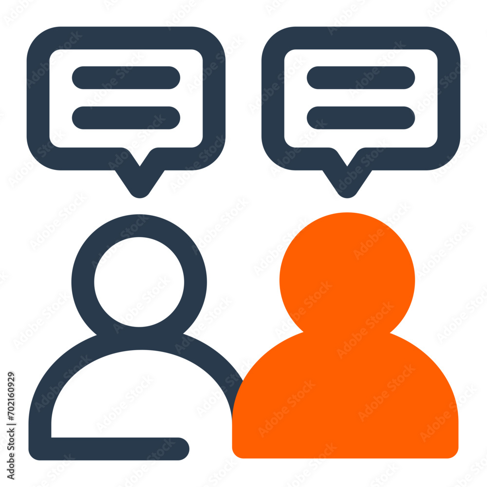 Productive Meeting Icon for Team Collaboration Productive Meeting Icon for Team Collaboration
