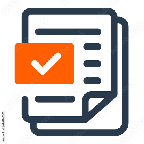 Formal Document Icon for Business Reports