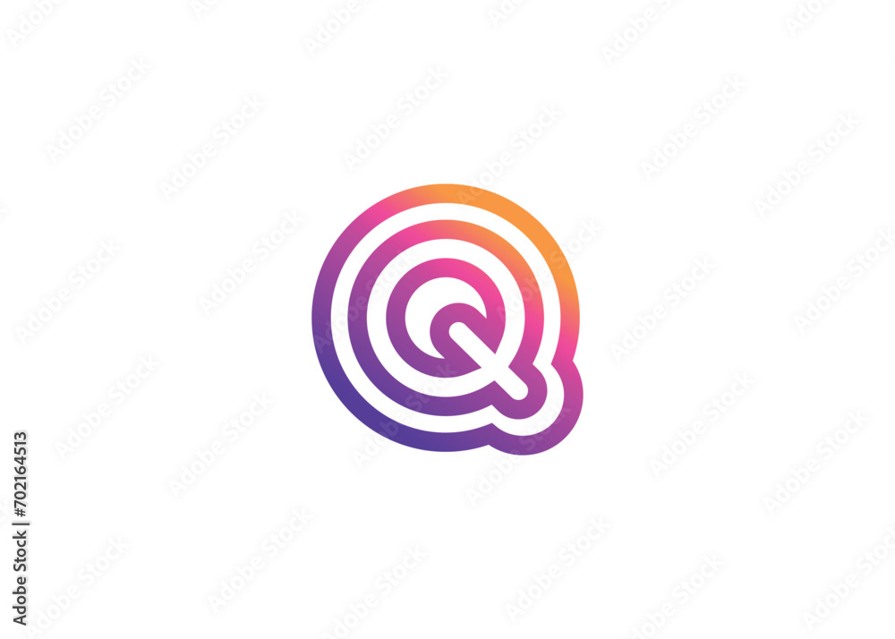 Letter Q Technology vector monogram logo design template. Letter Q molecule, Science and Bio technology Vector logo Letter Q Technology vector monogram logo design template. Letter Q molecule, Science and Bio technology Vector logo