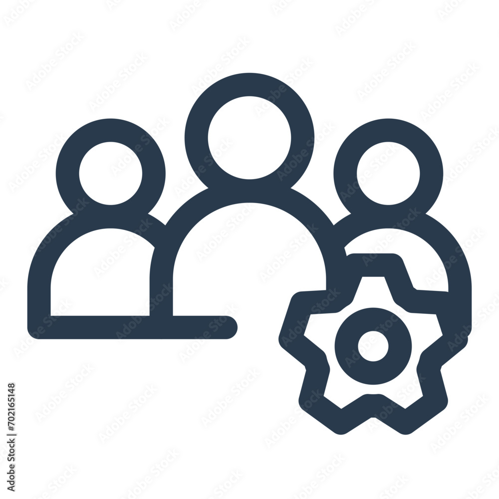 Cooperative Teamwork Icon for Group Projects Cooperative Teamwork Icon for Group Projects