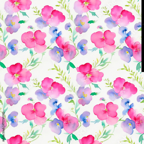 seamless watercolor floral abstract colorful wallpaper