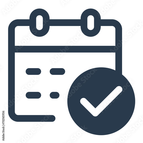 Organized Calendar Icon for Efficient Scheduling