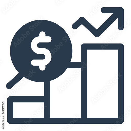Informative Chart Icon for Data Visualization
