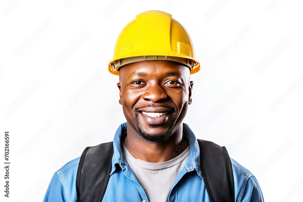 Smiling male professional constructor with a tool in a service uniform, white background isolate. Smiling male professional constructor with a tool in a service uniform, white background isolate.