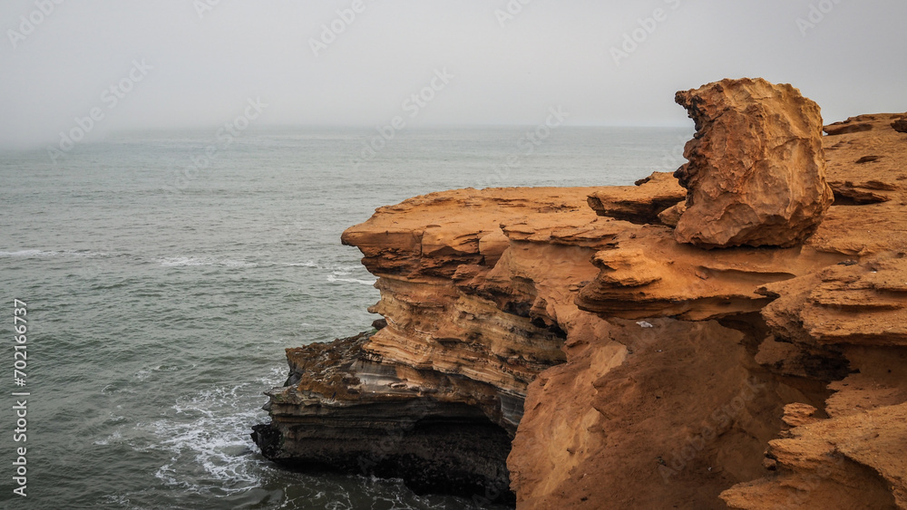 The Atlantic Coast near Akhfennir in Morocco