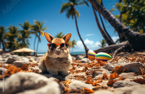 Osterhase am Strand