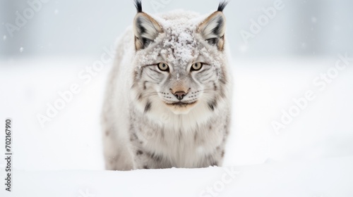 lynx in winter