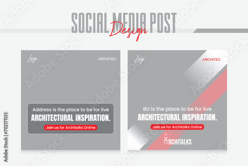  realistic conference podium social media post