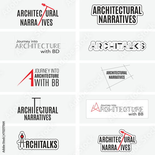 architecture logo or logo type style text