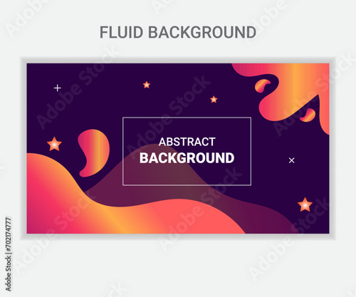 Colorful abstract fluid background vector illustration