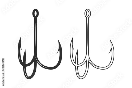 Fishing Hook Vector, Fishhook silhouette, Fishing Hook Set, Premium Quality Fishing Hook Vector, Fishing Hook Graphics, Stylish Fishing Hook, illustration, Classic Fishing Hooks in Vector Format