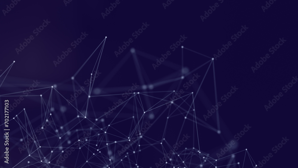 Blue polygonal plexus background. Abstract futuristic 3d image. Science and technology. Lines and dots. Blue polygonal plexus background. Abstract futuristic 3d image. Science and technology. Lines and dots.