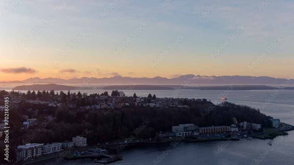 West Seattle and the Olympic Mountains