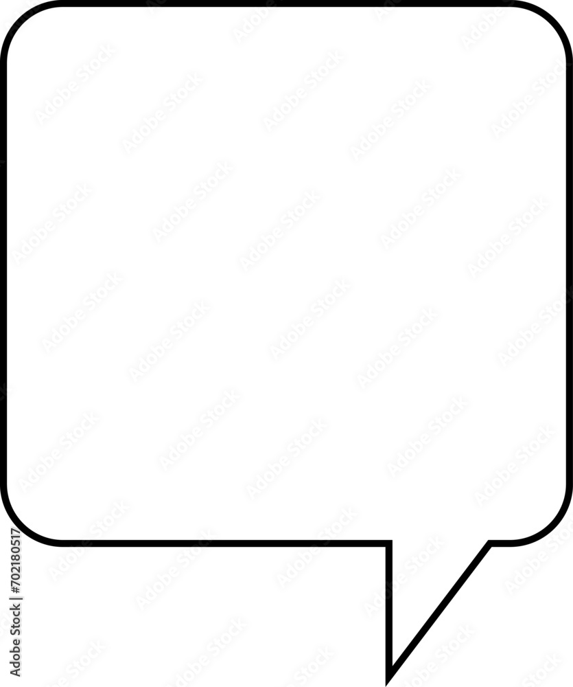 Vector speech bubbles Hand-drawn image Vector speech bubbles Hand-drawn image