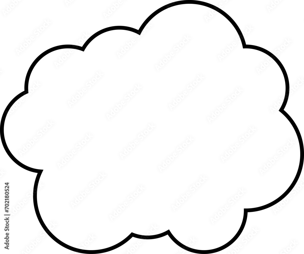 Vector speech bubbles Hand-drawn image Vector speech bubbles Hand-drawn image