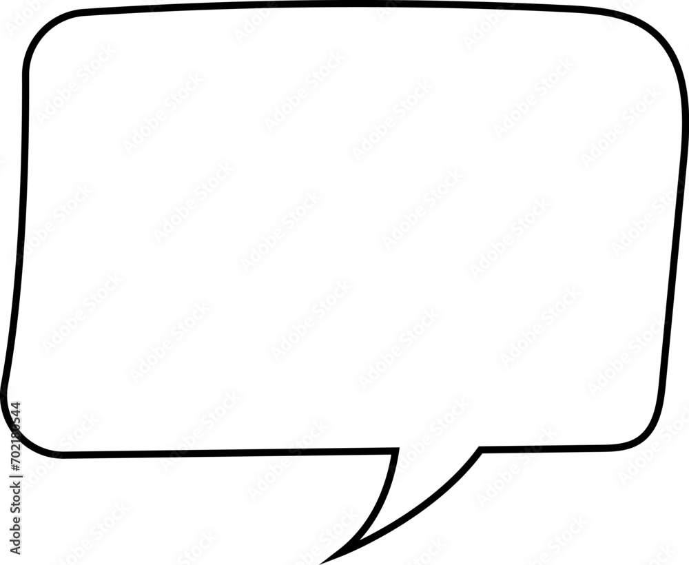 Vector speech bubbles Hand-drawn image