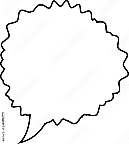 Vector speech bubbles Hand-drawn image