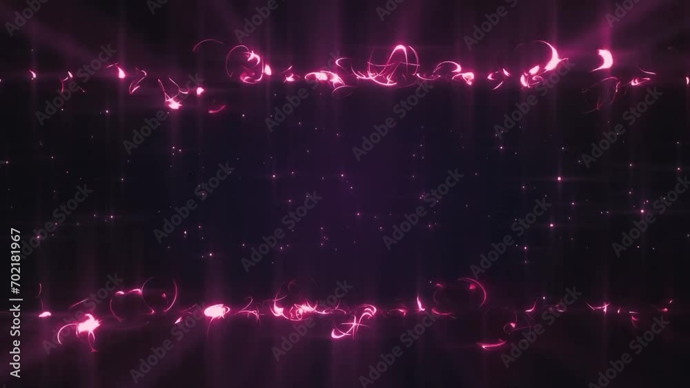 Pink irregular lights lines animation 
