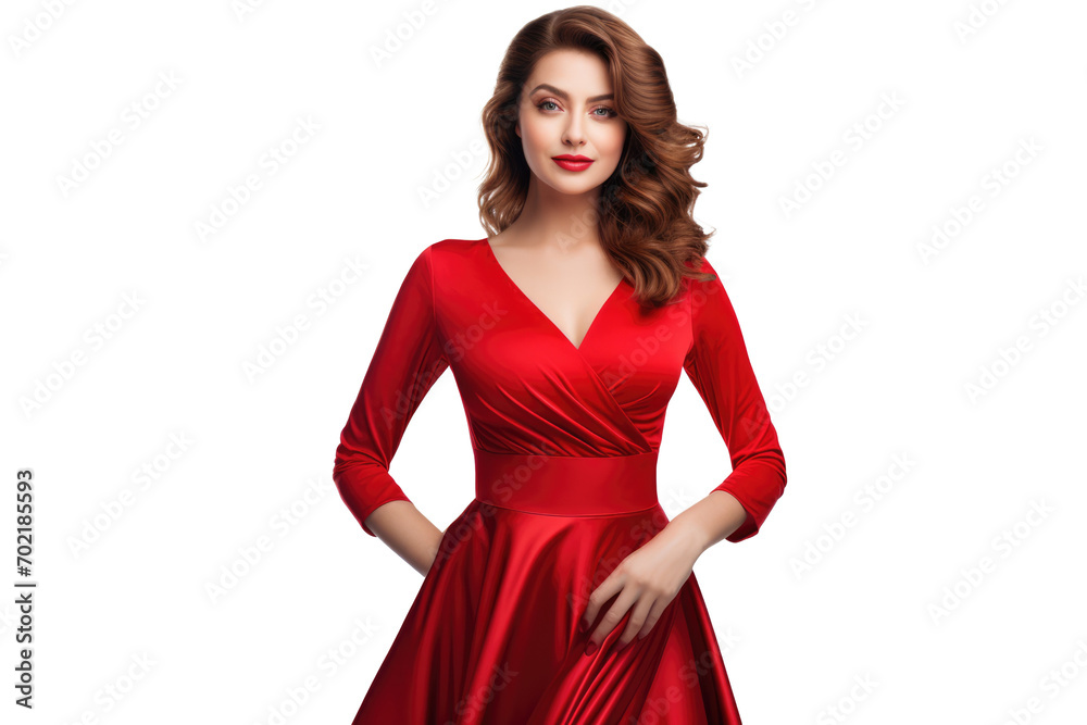 beautiful young woman in luxury red evening dress isolated on white or transparent png beautiful young woman in luxury red evening dress isolated on white or transparent png