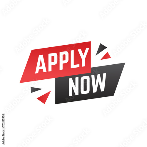 Apply now job submit button icon. Vector apply now button. © hilda
