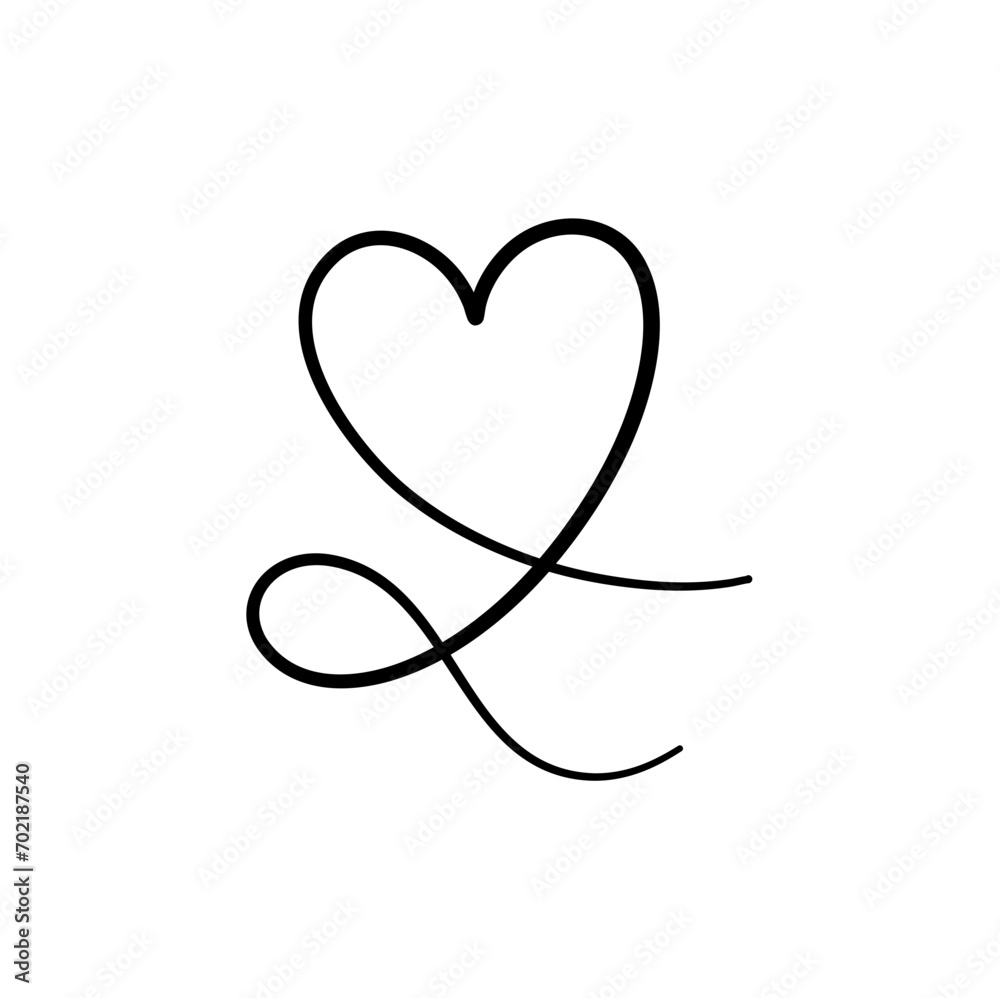Continuous line of love Continuous line of love