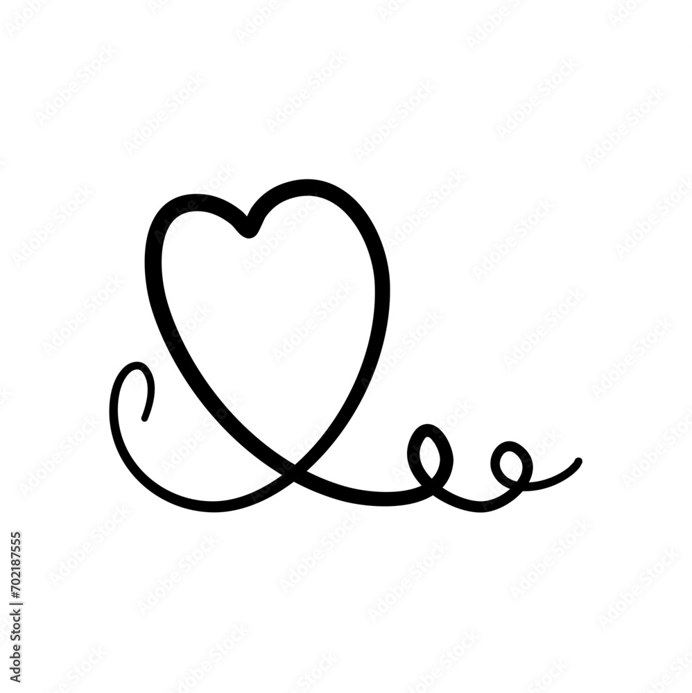 Continuous line of love Continuous line of love