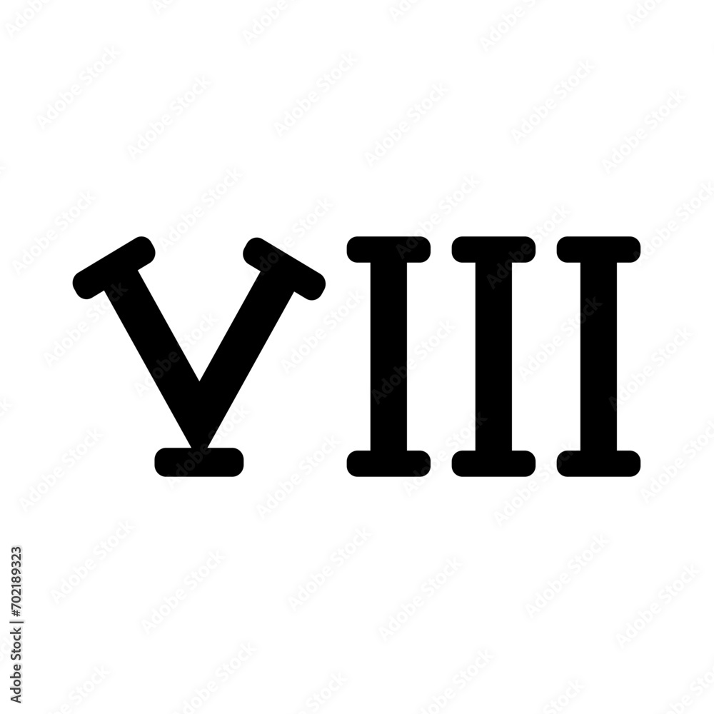 Silhouette Roman Numerals Silhouette Roman Numerals