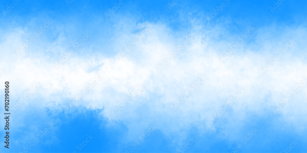 Sky blue White vector illustration,cloudscape atmosphere background of smoke vape fog and smoke fog effect isolated cloud vector cloud texture overlays smoke exploding smoke swirls,brush effect.
