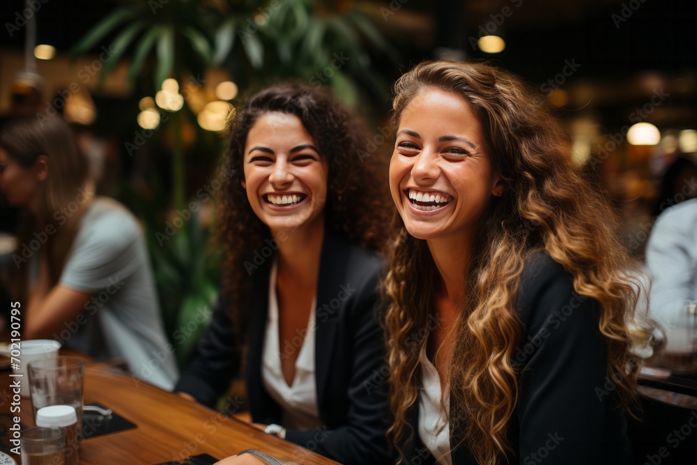 Businesswomen of various ethnicities collaborating in a conference room, promoting diversity and inclusion, Generative AI Businesswomen of various ethnicities collaborating in a conference room, promoting diversity and inclusion, Generative AI