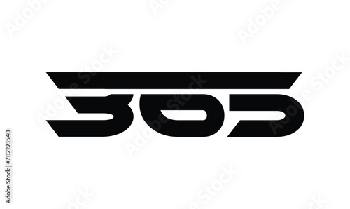 Bold 365 Number design
