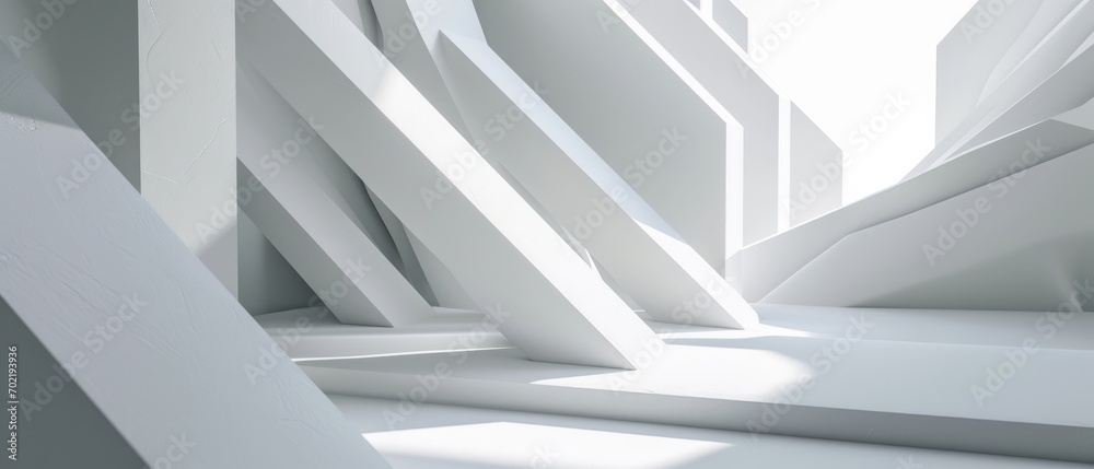 Fototapeta premium Abstract white background with minimalistic simplicity