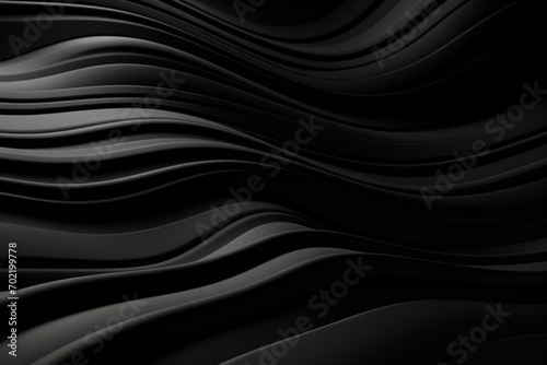 3D black realistic abstract background