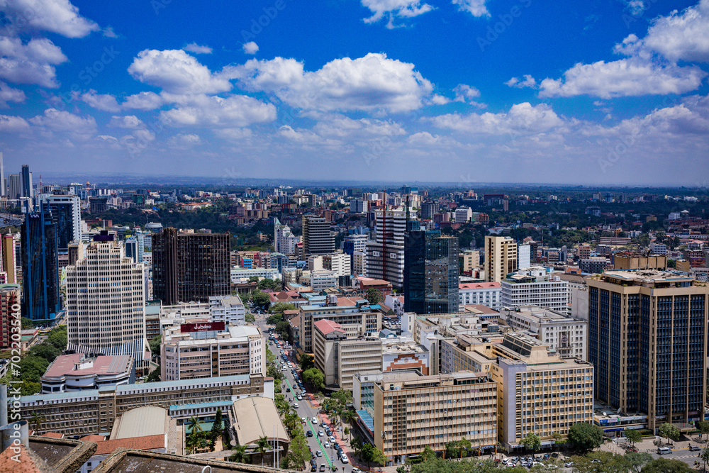 view of downtown city