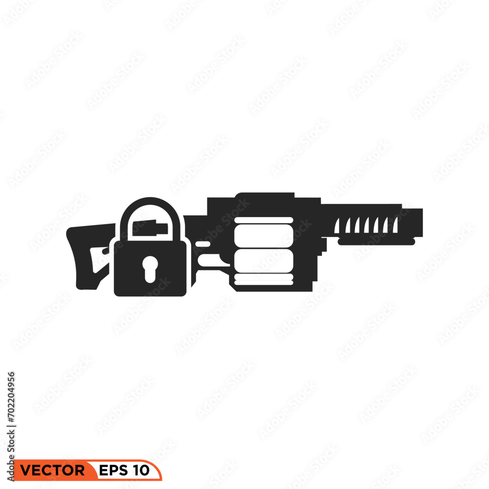 Grenade launcher icon vector graphic of template Grenade launcher icon vector graphic of template