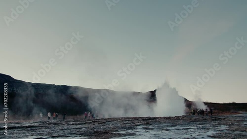 Wallpaper Mural Geyser eruption/steam in Iceland Torontodigital.ca